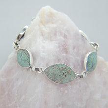 Cargar imagen en el visor de la galería, PULSERA REVERSIBLE DE PLATA CON LAPISLÁZULI Y CRISOPRASA