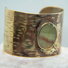 Cargar imagen en el visor de la galería, BRAZALETE DE BRONCE Y ÓNIX