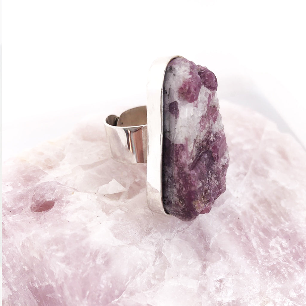ANILLO TURMALINA ROSA