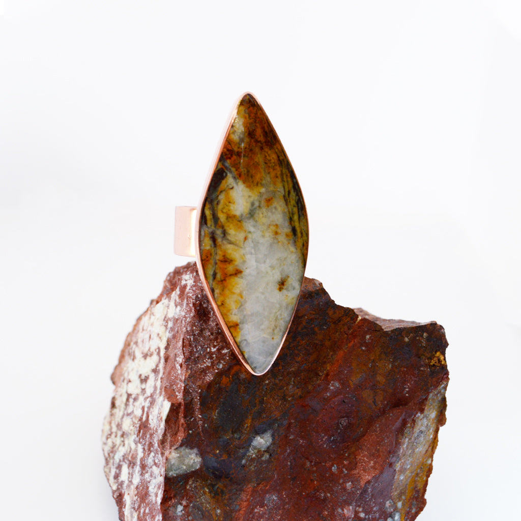 ANILLO DE COBRE Y ONIX