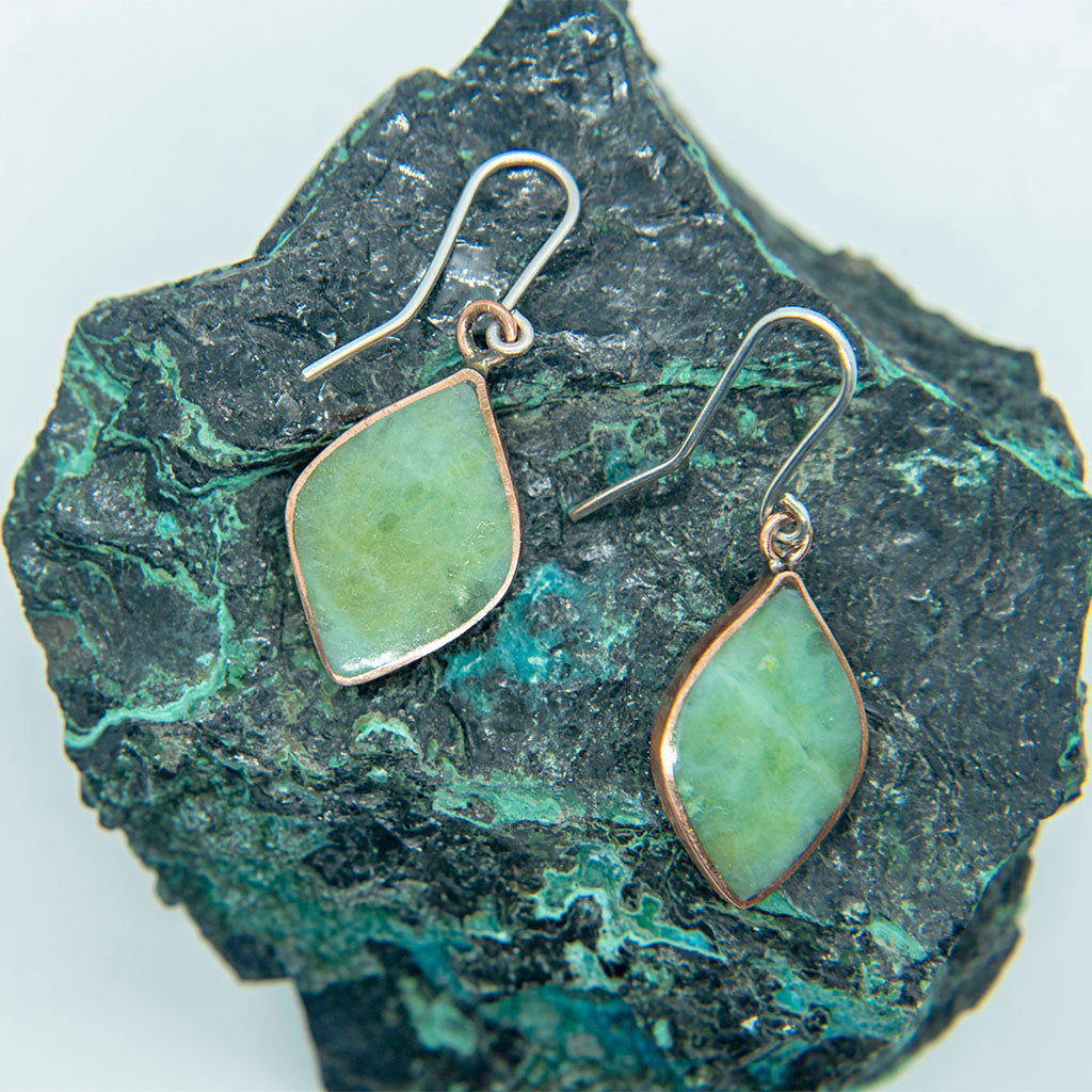 AROS DE COBRE CON CRISOPRASA