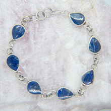 Cargar imagen en el visor de la galería, PULSERA REVERSIBLE DE PLATA LAPISLÁZULI Y CRISOCOLA
