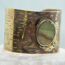 Cargar imagen en el visor de la galería, BRAZALETE DE BRONCE Y ÓNIX
