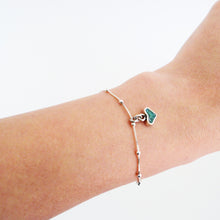 Cargar imagen en el visor de la galería, PULSERA DE PLATA Y CRISOCOLA
