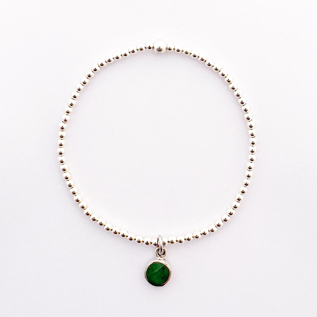PULSERA DE MOSTACILLA Y CRISOPRASA