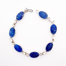 Cargar imagen en el visor de la galería, PULSERA REVERSIBLE OVALADA MALAQUITA Y LAPISLÁZULI
