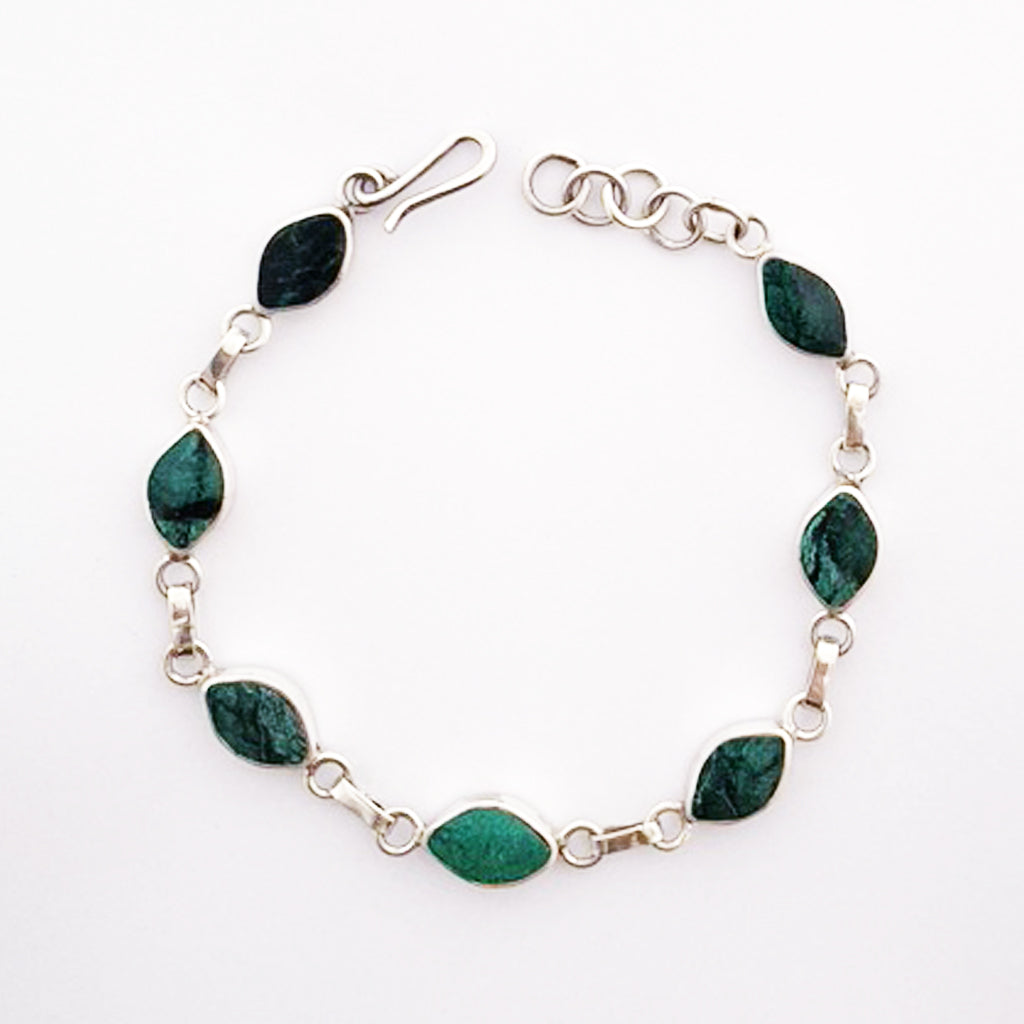 PULSERA REVERSIBLE MALAQUITA LAPISLÁZULI