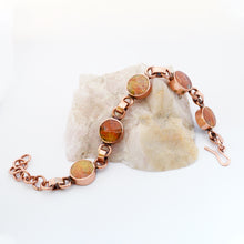 Cargar imagen en el visor de la galería, PULSERA REVERSIBLE DE COBRE ONIX Y LAPISLÁZULI
