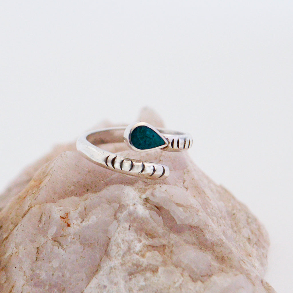 ANILLO SERPIENTE MALAQUITA