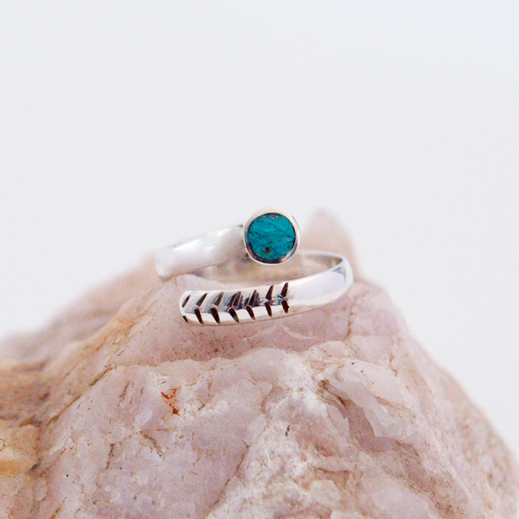 ANILLO SERPIENTE CRISOCOLA
